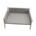 thumbnail image 3 of Silla para mascotas, sofá rascador para gatos, y sueño, cuna para mascotas, cama para mascotas, para conejos, suministros para mascotas, gris, 3 of 8