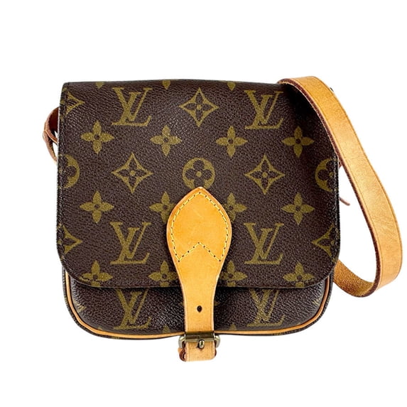 Pre-Owned Louis Vuitton Monogram Mini Cartouchiere Shoulder Bag in Canvas, Brown,... (Good)