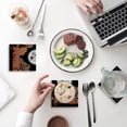 thumbnail image 1 of FMSHPON Happy Halloween Night Theme Flying Witch Set of 4 Coaster for Drinks, Absorbent Ceramic Stone Coasters Cup Mat with Cork Base for Home Kitchen Room Coffee Table Bar Decor, 1 of 4