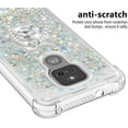 thumbnail image 4 of case for Motorola Moto G Play 2021 Case,Creativity Clear Quicksand Glitter Flowing Liquid Floating Soft TPU Case w/Stand Bling Diamond Sparkle Phone Cover for Motorola Moto G Play 2021  Silver, 4 of 13