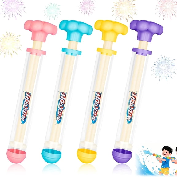 4-Pack Water Guns Toy for Kids 3-7 Years,Sprays Water Like Fireworks, Water Toy for Kids,Summer Toys for Kids