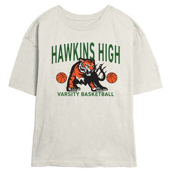 Netflix Juniors' Stranger Things Hawkins High Tiger Mascot T Shirt