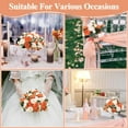 thumbnail image 4 of 24 Bundles Artificial Peonies Flowers Wedding Faux Flowers Silk Peony Bouquet Bulk Bride Fake Florals Arrangements for Table Centerpieces Wedding ​Party Vase Decor (Light Pink), 4 of 5