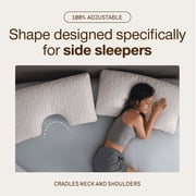 Coop Home Goods Original Cut-Out Pillow, Queen, Memory Foam, Neck Support, Side Sleeper