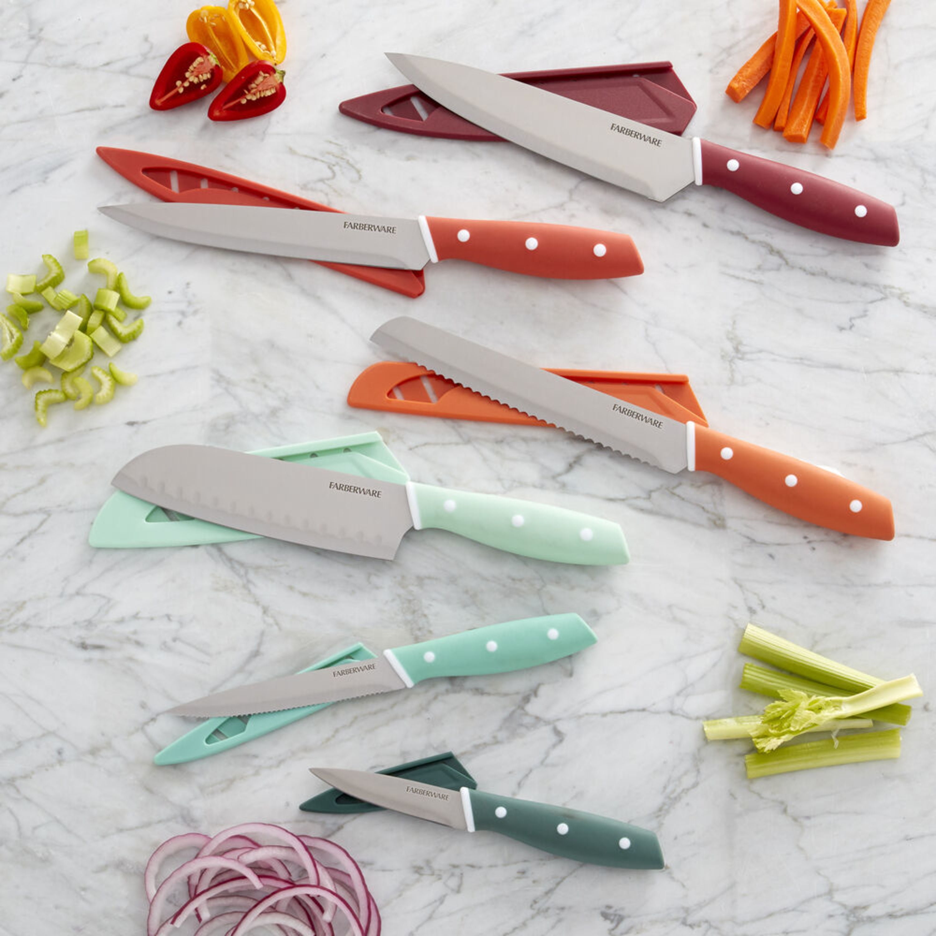 Farberware Resin Knife Set - Assorted, 12 pc - Fry's Food Stores