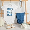 thumbnail image 3 of Daddy's Best Backup Handcuff Cop Dad Romper Boys or Girls Infant Baby Brisco Brands NB, 3 of 7
