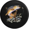 Walleye Fishing River Lake Fish Lure Spare Tire Cover fits Jeep RV 30 Inch