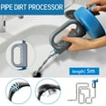 thumbnail image 1 of Desatascador de tuberías de alta resistencia | Cable de acero flexible de 4,8 metros | Para desatascar fregaderos, bañeras, duchas e inodoros | Herramienta multiusos de fontanería con empuñadura, 1 of 6