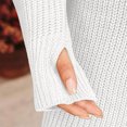 thumbnail image 4 of Karymi Dresses for Women for Women Turtleneck Sweater Dress, Long Sleeve Oversized Loose Fit Side Split Hem Warm Casual Shift Dresses, 4 of 6