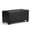 Midnight Black, variant on Faux Leather Black Storage Bench Rectangular 36" Unassembled