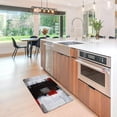 thumbnail image 4 of LALILO Red Grey Kitchen Rug Anti-Fatigue Kitchen Mat for Floor Abstract Art Painting Waterproof Non-Slip Kitchen Mat, 4 of 6