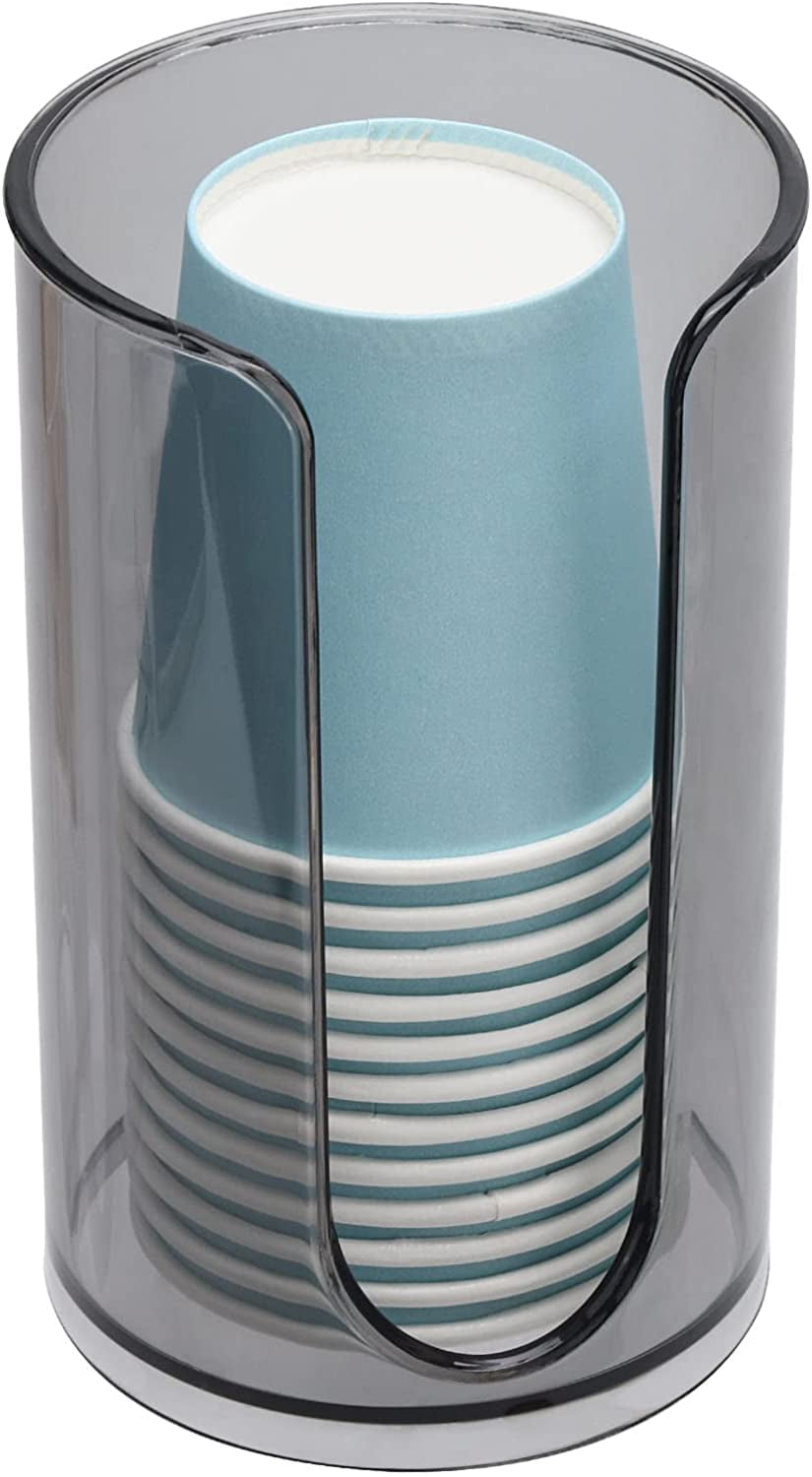 Plastic Bathroom Cup Dispenser, 3 oz Small Disposable Paper Cups Holder