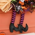thumbnail image 6 of Halloween Wreaths for Front Door, Halloween Witch Legs Wreath Black Wreath with Hat Pumpkin for Indoor Outdoor, 6 of 6