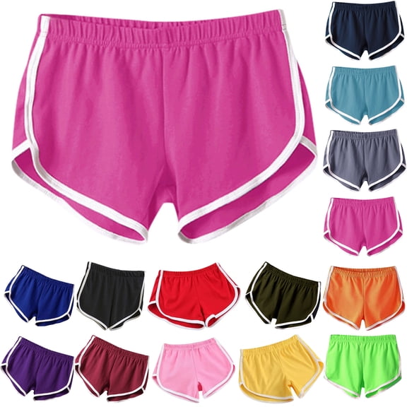 fheaev Athletic Shorts for Women Summer Breathable Soft Lightweight Yoga Workout Gym Running Cycling Hiking Wear No Drawstring S-2XL