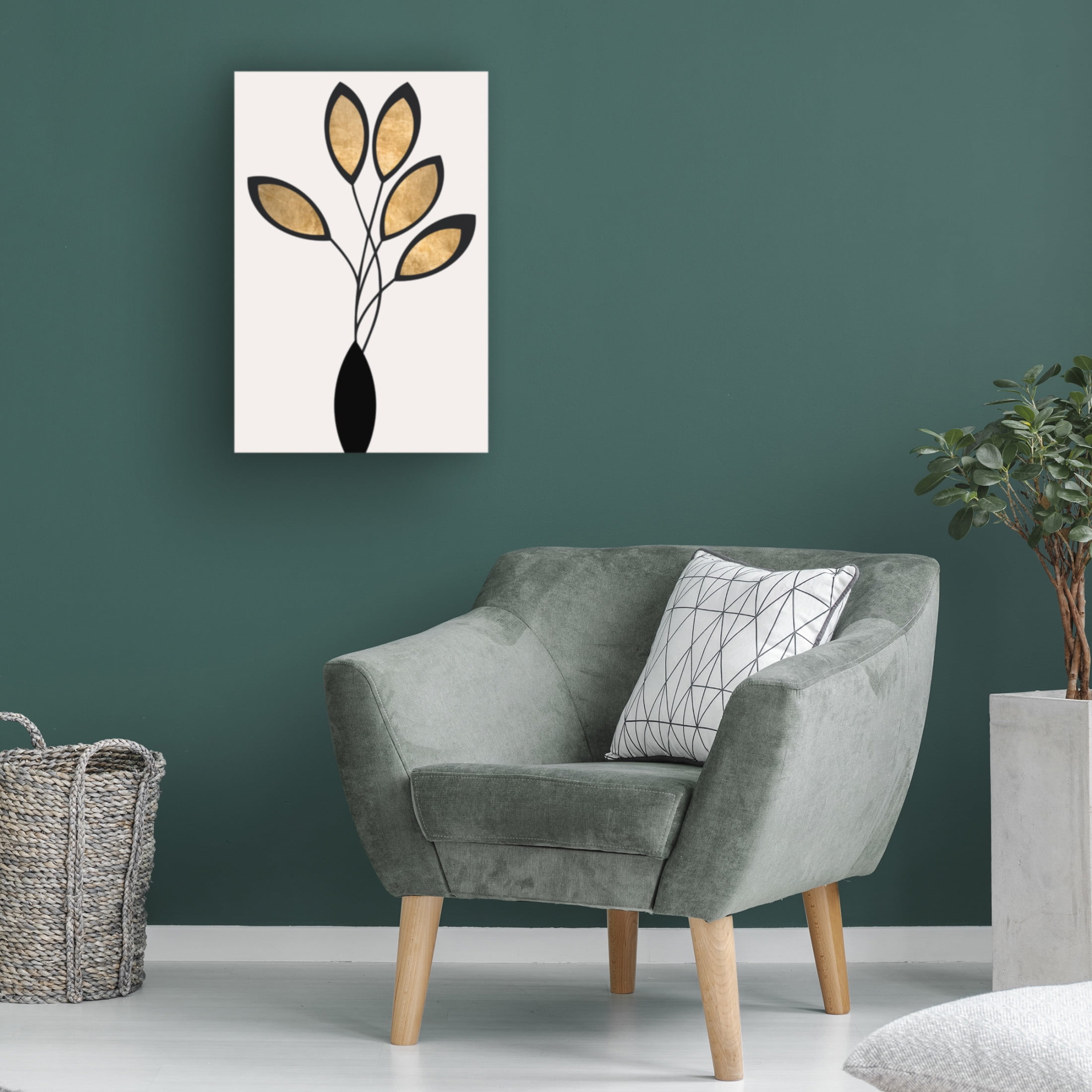 Trademark Fine Art Kubistika  Cinco Nero Canvas Wall Art