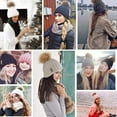 thumbnail image 3 of FURTALK Womens Winter Knitted Beanie Hat with Faux Fur Pom Warm Knit Skull Cap Beanie for Women, 3 of 6