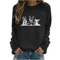 thumbnail image 2 of Tenue d'Hiver Mode Décontractée pour Femmes Hauts Mignons Imprimés en Peluche Col Rond Chandails en Molleton Sans Capuche Tenues Tendance pour Femmes 2023 en Liquidation, 2 of 4