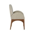 thumbnail image 6 of Meridian Furniture Waldorf Beige Chenille Fabric Dining Arm Chair, 6 of 8