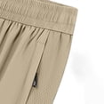 thumbnail image 5 of Aimik Men's Athletic Drawstring Shorts Side Zipper Pockets Stretch Fabric Summer Sports Shorts for Gym Workout, 5 of 6