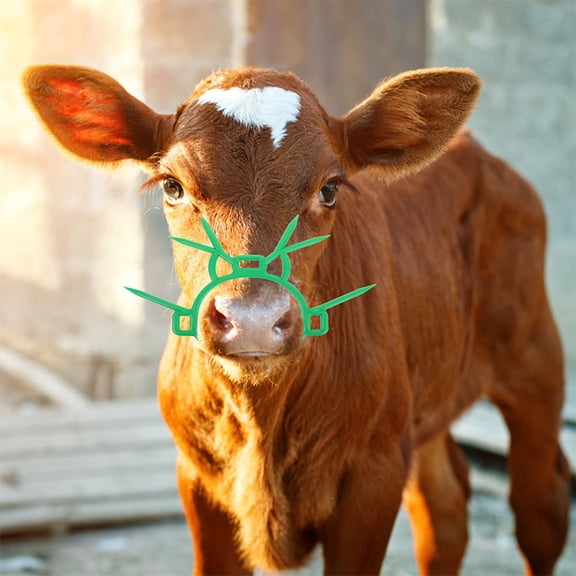 TABLZONE 2Pcs Green Calf Nose Weaner Plastic Cattle Equipment for Livestock