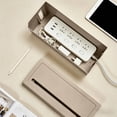 thumbnail image 5 of Lenkho Cable Management Box, Large Capacity Cord Organizer Storage Box, Dustproof Wire Hider for Desk, Home and Office Charger Management, 5 of 6
