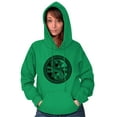 thumbnail image 4 of Dragon Yin Yang Style Symbol Balance Unisex Plus Fleece Graphic Hoodie Brisco Brands 2X, 4 of 5