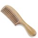 thumbnail image 4 of KAIYANG Peines de madera de sándalo verde natural hechos a mano - Peine de madera antiestático para desenredar el cabello con aroma a sándalo natural, 4 of 5