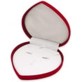 thumbnail image 3 of 1 Qty - Premium Midnight-Black Flocked Velour Large Heart-Shaped Combo Jewelry Box, 3 of 3