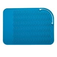 thumbnail image 3 of Planchas  Alfombrilla de silicona resistente al calor Azul shamjiam Almohadilla para peinar a prueba de calor, 3 of 7