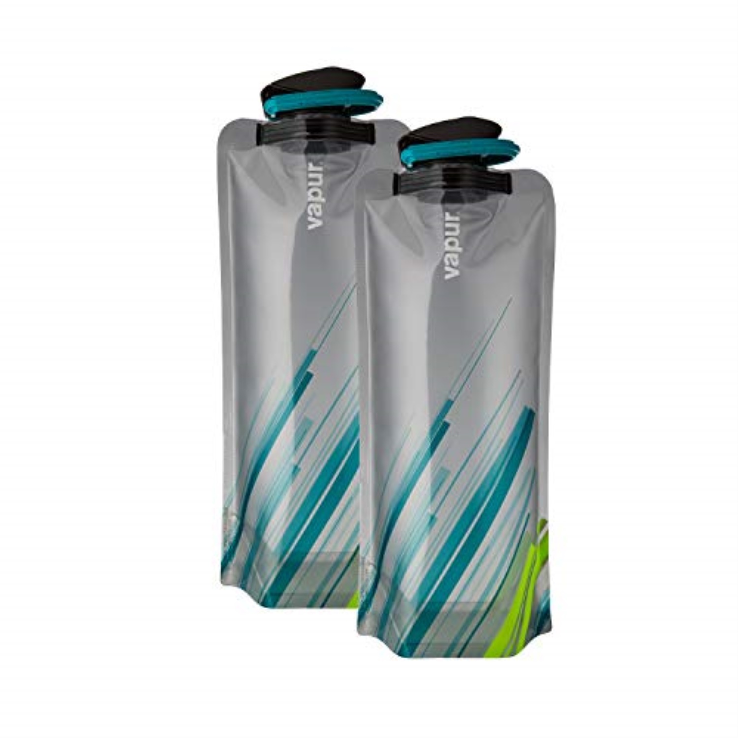 Vapur Eclipse Flexible Water Bottle Set 23oz Matte Olive Green /& Night Blue 0.7L