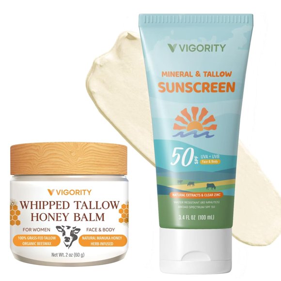 Protector solar Vigority Beef Sebo con óxido de zinc SPF50 100 ml