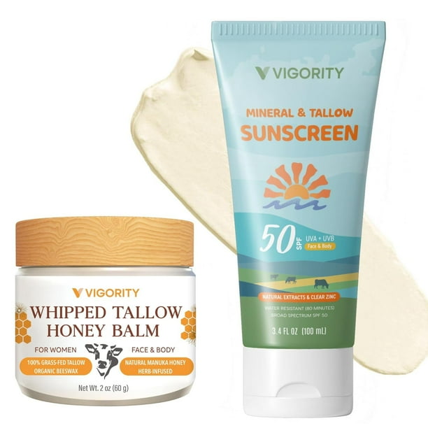 Protector solar Vigority Beef Sebo con óxido de zinc SPF50 100 ml