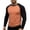 Orange#raglan long sleeve tops men, variant on Mens Baseball T-shirts Raglan Long Sleeve Crewneck Tops Lightweight Moisture Wicking Workout Shirts Color Block Casual Fall Tees Orange XXL
