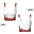 thumbnail image 6 of Goofa Winter Christmas Snowflake Printed Sports Bras for Women, High Impact Running Bra Workout Crop Tank Tops Longline Sports Bra Push up-X-Large, 6 of 9