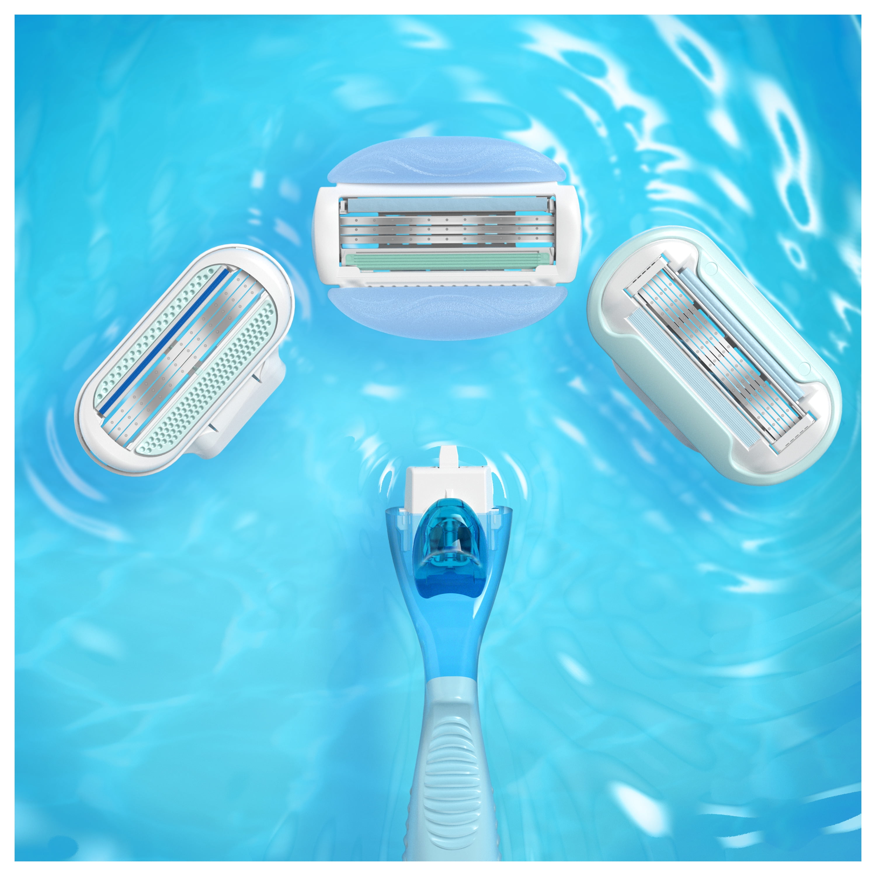 Gillette Venus ComfortGlide Vanilla Creme Razor Blade Refills, 6 ct