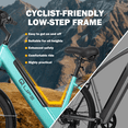 thumbnail image 6 of Qlife Cityone 2.0 EBikes for Adults,26" Electric Mountain Bike with 48V 10.4Ah Battery 500W,Max 28MPH Electric Bicycle,7-Speed with Fender & Rear Rack（Green）, 6 of 6