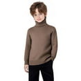thumbnail image 4 of Cowsor Toddler Baby Boys Girls Knit Sweaters Turtleneck High Collar Fall Winter Soft Warm Sweater Pullover Tops, 4 of 7
