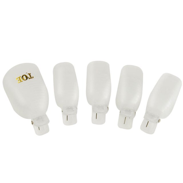 Guardurnaity Juego de 5 uds. De tapas para remojo de dedos del pie, Clip de plástico colorido, quitaesmalte de Gel UV, envoltura para manicura, Kit de Type9 NO9 Guardurnaity MJ12539-03
