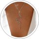 thumbnail image 2 of Collar de serpiente de plata Collar de serpiente de oro Collar de serpiente cobra para mujer Collar con colgante de serpiente Collar de oro Collar de moda para mujer Joyas Halloween, 2 of 5