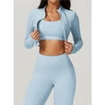 thumbnail image 3 of Chaqueta de Yoga for mujer, chaqueta de Yoga deportiva for correr al aire libre con cremallera, chaqueta de manga larga, ropa de Yoga de secado rápido for niñas, 3 of 6