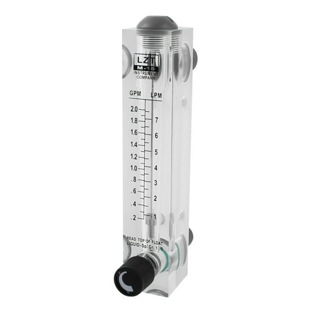

Unique Bargains LZT M-15 2.0 GPM 1/2BSP Water Liquid Flow Measuring Panel Type Flowmeter
