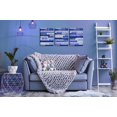 thumbnail image 3 of Blue Wall-Decor - 3 Piece Canvas Wall Art - Motivational Wall Art for Office Ready to Hang Size 16" x 12", 3 of 6