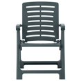 thumbnail image 2 of vidaXL Chaises de Jardin 2 Pcs Plastique Vert, 2 of 5