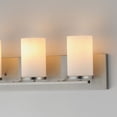 thumbnail image 2 of Lateral 3 - Light Satin Nickel/Silver Transitional Incandescent Glass And Steel Wall Sconce, 2 of 7