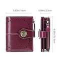 thumbnail image 4 of Sendefn Small Women Wallet Genuine Leather Bifold Purse RFID Blocking Card Holder, 4 of 7