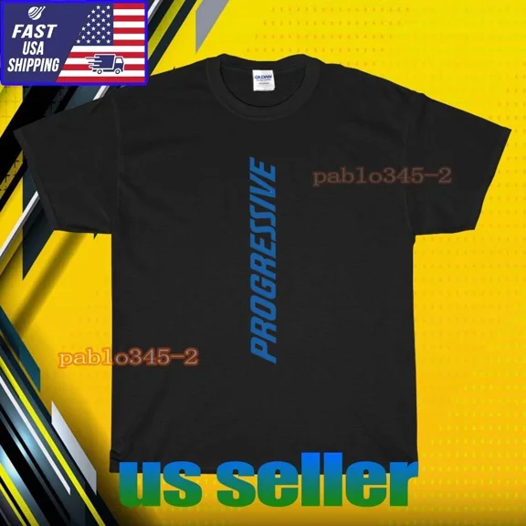 RETRO NEW SHIRT PROGRESSIVE INSURANCE LOGO T-SHIRT UNISEX FUNNY AMERICAN SIZE S-5XL