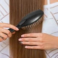 thumbnail image 3 of Cepillo para peluca, cepillo para el cabello, peine para peluca humana, peine de dientes anchos de acero, cepillos para desenredar cabello sintético para extensiones de cabello, postizos, 3 of 6
