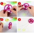 thumbnail image 3 of 3pcs Flashing Flywheel, The Sound Of A Whistle, Rope Flywheel Rotator Glow Rotating Gyro, Glow In The Dark Party Rewards Gift, Top Pull Toy Track Glow Whistle Gift Wheel Toy, 3 of 5