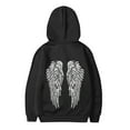 thumbnail image 3 of WOYY Hoodie for Girls Angel Wing Print Hooded Sweatshirt Soft Pullover Hoodies, Sizes 2-13, 3 of 3