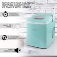 thumbnail image 3 of Igloo ICEB26HNAQ 26-Pound Automatic Self-Cleaning Portable Countertop Ice Maker Machine With Handle, Aqua, 3 of 6